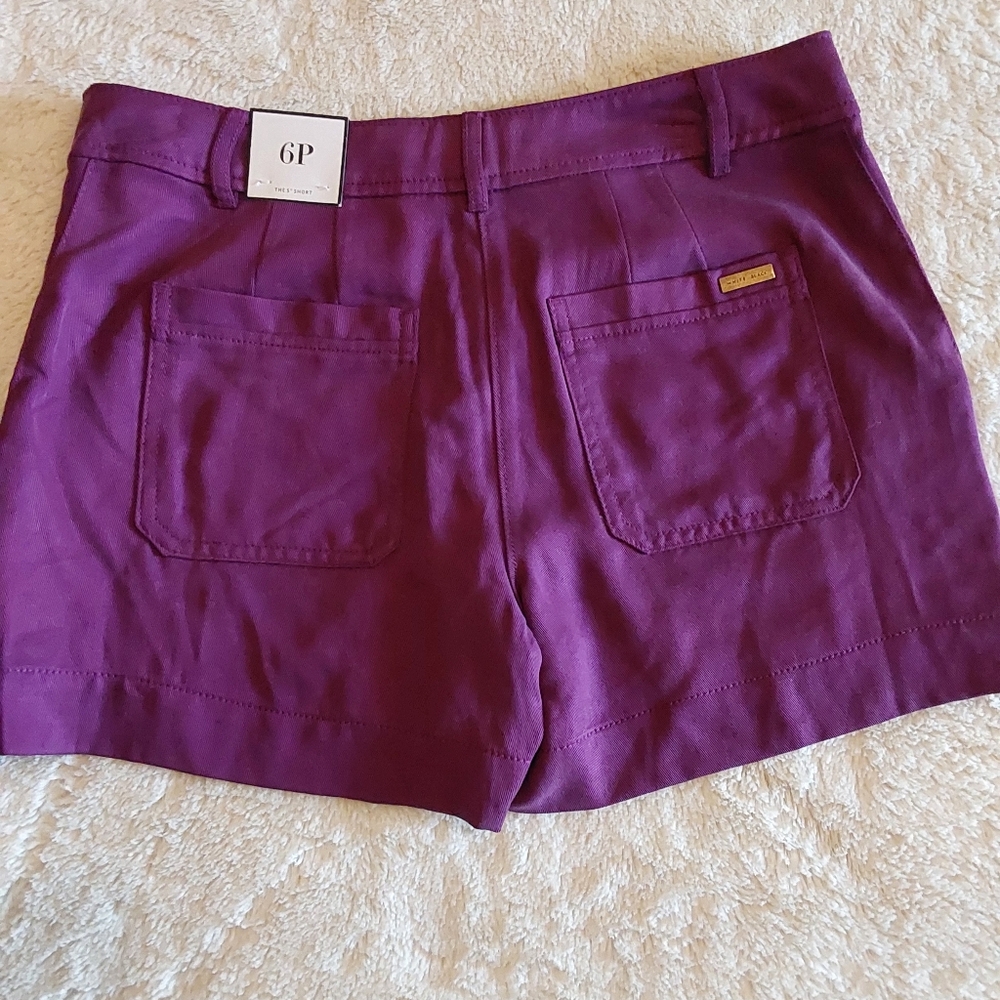 🌺 NWT WHBM Twill Lace-up Shorts - Picture 4 of 14